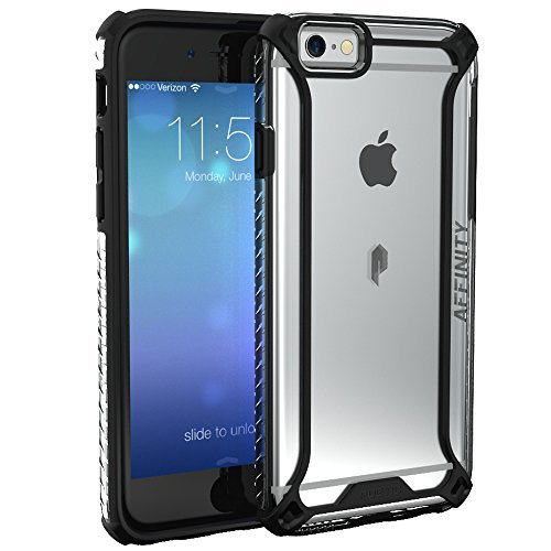 Funda protectora para Apple iPhone 6S Plus Poetic Affinity Series protecci n en las esquinas carcasa h brida transparente negra Funda protectora para Apple iPhone 6S Plus Poetic Affinity Series protecci n en las esquinas carcasa h brida transparente negra