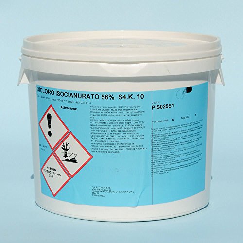 comprare on line Dicloro 56% cloro granulare pulizia igiene manutenzione acqua piscina kg 10 prezzo