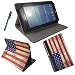 Produktbild LG G Pad E7 - 17 cm Old Look Tablet Pc Tasche mit Aufstehlfunktion - 7 Zoll USA Flagge