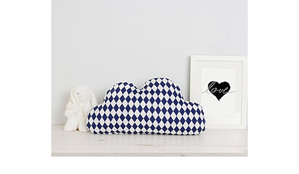blue cloud pillow