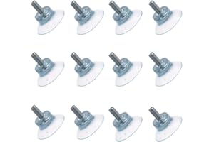 BAQI 12 Saugnäpfe, Gummi, starker Ersatz für Glastischwand, mit M6-Schraube