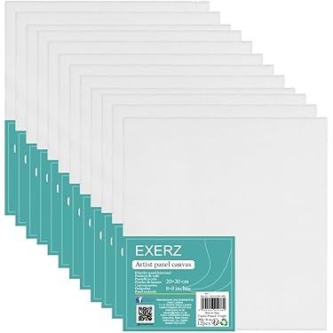 10 Tele Per Pittura 50x70 Cm - Cotone 100%, 4 Mm Spessore, Per Acrilico E Olio - Foto 13