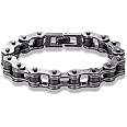 ZENSE - Vintage Black Stainless Steel Motorcycle Chain Bracelet ZB0357