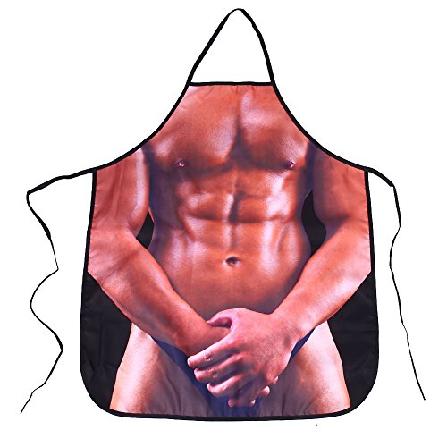 MingXiao Delantales Divertidos Poliéster Hombres Cena Broma Personalizada Diversión De Cocina para Hombres