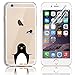 Produktbild iPhone SE Silikon Hülle,iPhone 5S Hülle,Sunroyal TPU Case Schutzhülle Silikon Crystal Kirstall Clear Case Durchsichtig,Cute Lovely Pinguin Malerei Muster Transparent Weichem Silikon Schutzhülle Handy Gürtel Tasche Schutzhülle Hülle Case Cover Fall-Abdeckung Etui TPU Bumper Kratzfeste Scratch-Resistant Schale für iPhone SE/5S/5 + 1 x Frei Displayschutzfolie