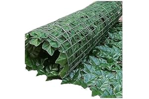 LG TRADERS LIMITED Decorative Artificial Ivy Leaf Hedge Roll 3m x 1m | UV Fade Protected Green Privacy Screen for Outdoor Walls, Garden Fences | Realistic Faux Ivy Landscaping for Easy Maintenance