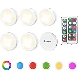 Vicloon Lot 3 Lampes Placard RGBW LED Rechargeables USB - Éclairage Armoire Dimmable 16 Couleurs