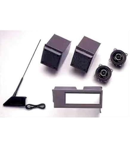 GENERALCAR Fiat Panda, old model, made before 2002, pair of speakers, antenna holders for speakers, radio holders