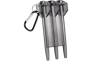 KEWUF 1 Pcs Custodia per il trasporto delle freccette, custodia regolabile per freccette, scatola portatile con chiusura a chiave, Nero, Custodia per freccette