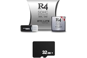 TCBSTONE 2025 Nuova versione Scheda di memoria per videogiochi Adattatore Lavorare su DS DSI DSIXL 2DS 2DSXL 3DS 3DSXL Collega e usa (Silver+32TF Card)