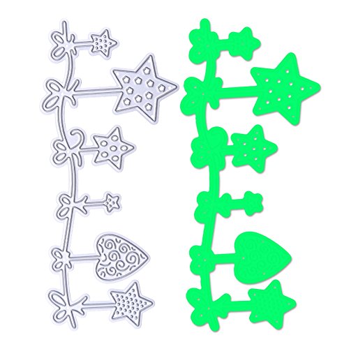 Amazingdeal365 Deko Metall Form Stanzschablonen Schablonen Schneiden DIY Dekor Sammelalbum Karten Buchzeichen Lesezeichen als Geschenk für Freunde Geburtstag Kinder,Kindergarten Hobby Schule Handarbeit Unterricht usw. Ein tolles Geschenk! - 3