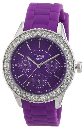 Esprit Damen-Armbanduhr marin glints Analog Quarz Silikon ES106222005 Esprit Damen-Armbanduhr marin glints Analog Quarz Silikon ES106222005