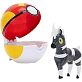 Pok&eacute;mon PKW4149 - Clip and Go Pok&eacute;ball - Elezeba ve Turboball, 5 cm Hareketli Fig&uuml;rl&uuml; Resmi Pok&eacute;ball