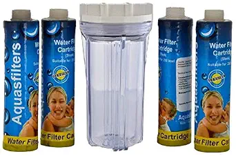 RRPURE Transparent Pre Filter Crystal Housing Bowl Kit With 4 Pcs. of 9
