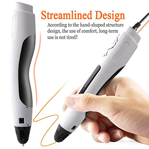 ACTOPP 3D Druckstift / Filament 20 Farben 3D Stift Pen Drucker Stift Keine Verstopfung für 3D Zeichnungen zur Erstellung von Stereoscopic Printing Zeichnungen von Hand Geschenk Spielzeug - 2