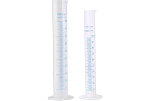 JCASBDN Kunststoff Graduierter Zylinder 100 ml Hydrometer -Testrohr mit klarem Maßstab tragbarer Messzylinder