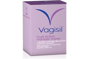 Vagisil Soothing Oatmeal Intimate Wipes - Pack of 12 Sachets - Soothes Itch & Irritation