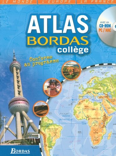 couverture de : Atlas Bordas coll&egrave;ge + CD