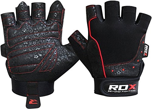 RDX Fitness Handschuhe Damen Trainingshandschuhe Frauen Crossfit Handgelenkstütze Sporthandschuhe Gewichtheben krafttraining workout Bodybuilding Gym Gloves - 7