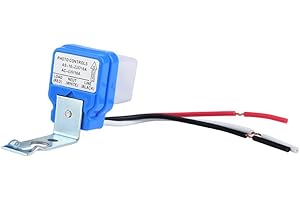 BORDSTRACT Interruttore Crepuscolare, Sensore Automatico di Accensione/Spegnimento della luce per Lampioni, Lampade LED da Esterno, Sistemi di illuminazione Solare, Luci del Vialetto del Garage(220V)