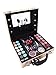 Paris Memories Gold Vanity Case Beauty Contouring Kit Cosmetic Set Gift Travel Make Up Box Train Storage 42 Piece Mirror & Light