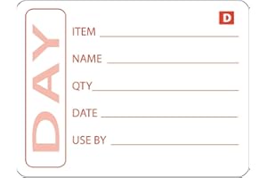 NISBETS Hygiplas Etiquettes alimentaires solubles (lot de 250), taille : 50(H) x 75(L) mm, rouleau d'étiquettes solubles pour la préparation et la rotation des aliments, GH350