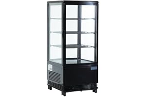 POLAR REFRIGERATION Polar Chilled Vitrine pour réfrigérateur commercial Noir 68 l 885 x 428 x 386 mm
