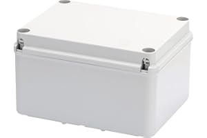 GEWISS - GW44117 Cassetta di Derivazione con Fondo Ad Alta Capienza e Coperchio Basso a Vite, IP56, Dimensioni Interne 190X140X110, Pareti Lisce, Grigio Ral 7035