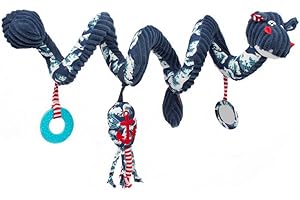 Les Déglingos - Spirale d'Activités Bébé - Hippipos L'Hippo - Jouet Enfant - Tissu Ultra Doux - Peluche - 15cm - Marron & Muchachos le lama - Spirale d'Activités - Doudou pour bebe et enfant - 15cm