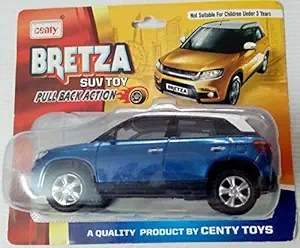 Breeza Pull Back Centy Plastic Car Toy for Kids (Blue)