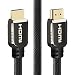 Produktbild HDMI Kabel 1M - HDMI 2.0 a/b kompatibel - HDR / Ultra HD 4K (2160p) / Full HD 1080p - Hohe leistung mit 3D, Ethernet und Audio Return Channel (ARC) - Mehrfach Schirmung - Nylon umflochten