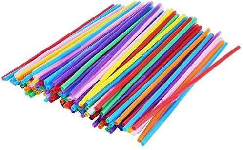 Dios Drinking Straw Flexible Neck Bendy Bar Party Straws For Adults Kids 100