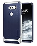 Spigen Coque LG V30, [Neo Hybrid] Bumper [Silver Satin] TPU Souple Cadre PC Anti-choc Coque Etui LG V30/V30 +/V30S/V30S+ (A25CS22002)