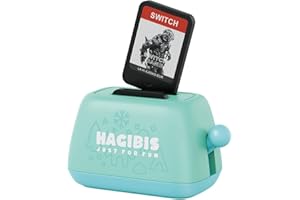 Hagibis Switch Game Case Holder Compatible con Nintendo Switch Games Cards, Portable Cute Toaster Strorage Holder Storage 4 Switch Game Cartridge (Verde)