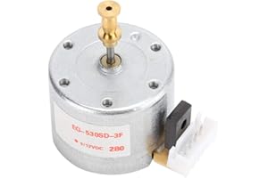 Vbestlife Silnik gramofonowy, silnik gramofonowy z 3 prędkościami DC 12 V, z otworem montażowym 25 mm do większości 3 obrotów