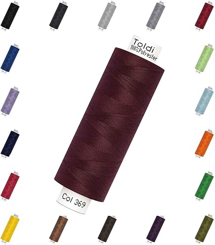 Mettler SERAFLEX elastisch naaigaren 130 m Bordeaux Fb. 106