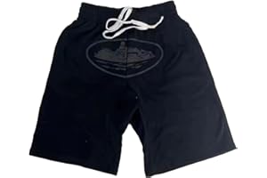 GENERIC Short Corteiz Confort Streetwise Corteiz Street Pocket Shorts, Hip Hop Style Cortez Shorts pour Hommes, Pantalons Cargo Vintage avec Plusieurs Poches, Retro Vintage Straight Shorts pour Les Couples