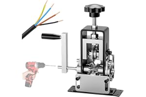 Manual Wire Stripping Machine, Afenau Cable Stripper Machine with Hand Crank or Drill Powered, Portable Wire Stripper Machine, Adjustable Cable Stripping Machine for 1-20 mm Scrap Copper Recycling