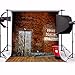 Produktbild aaloolaa 1,5 x 1,5 m Fotografie Hintergrund Foto Hintergrund Old rot Brick Wand Shabby Tür Nostalgie Briefkasten Holz Boden Neugeborene Lover Kind Kid Baby Erwachsene Hochformat Szene Requisiten für Video Shooting Studio