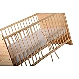 Original BABYBLUME Baby und Kinderbett 140×70 Vollmassiv Umbaubar – Kuba – in verschiedenen Varianten - 3