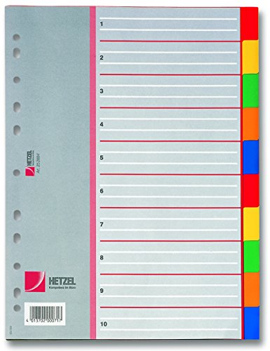 Rexel Separadores de polipropileno - Leng  eta de   ndice  22 6 cm  87g  90g  Multi