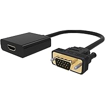Adattatore Da HDMI A VGA Maschio-Femmina - 1080p Per PC, Monitor, Proiettori, Xbox - Nero - Foto 10