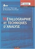 Image de Métallographie et techniques d'analyse