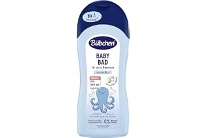 Bübchen Babybad, 1000 ml – milt krämigt mjukt skum för spädbarn, närande barnbad för skonsam rengöring av känslig babyhud, utan silikoner