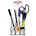 AcryliCase Acrylic Makeup & Lipstick Organizer, 9 Slots, Cosmetic Brush Holder, Beauty Display Container Clear