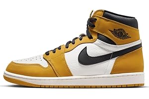 NIKE Air Jordan 1 Retro High OG 'Yellow Ochre' – Premium Leather Heritage Sneaker