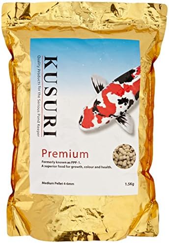 Kusuri Koi Food Premium, Medium, 6 mm, 1.5 kg