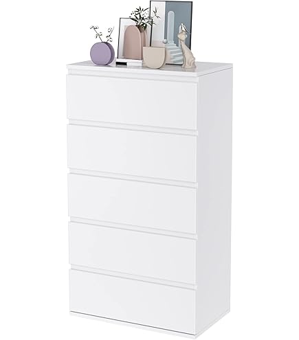 My Flair Kommode Sleepy Bear Weiß/Pink - Schubladenorganizer Mit 3 Körben