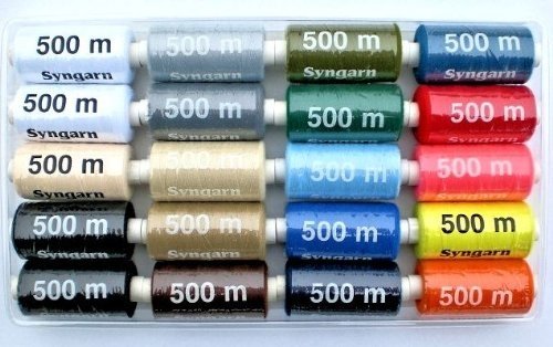 20 x 500 m Nähgarn Syngarn für die Nähmaschine [version:x8] by DELIAWINTERFEL