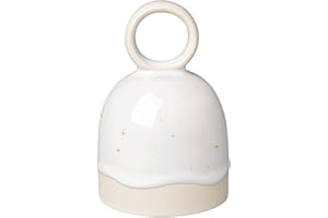 like. by Villeroy & Boch – Winter Glow Tischglocke, Weihnachtsdeko aus Premium Porzellan, Dekoration für Weihnachten, moderne Dekoration im Winter, Pottery-Stil